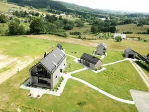 teren Bieszczadzkiej Stodoły z lotu ptaka